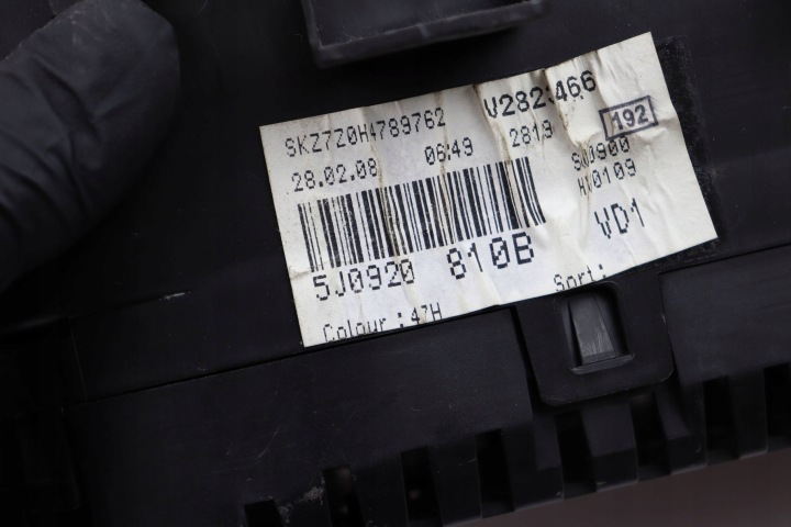 фото №5, Skoda fabia ii roomster панель приладів 1.2 1.4 європа 5j0920810b