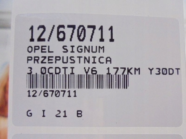 фото №11, Signum дроссельная заслонка sera526-01 3,0cdti v6 rme60-12