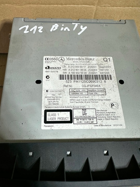 фото №5, Радіо, навігація mercedes e клас w212 2012r.