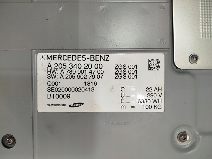 фото №10, Батарея акумулятор mercedes w205 c350e гібрид a2053402000 справна !