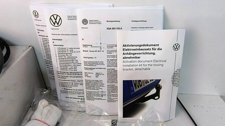 фото №8, Установка жгут модуль фаркоп volkswagen touran ii 15-
