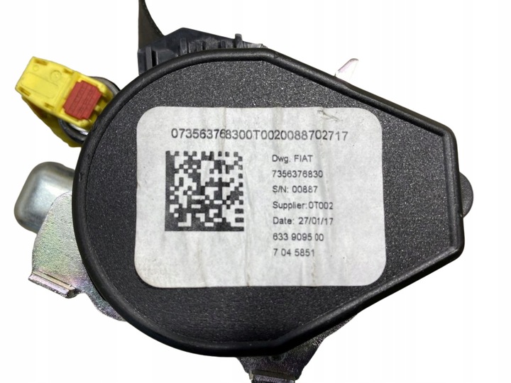 фото №8, Pas безпеки правий перед fiat tipo ii 7356376830
