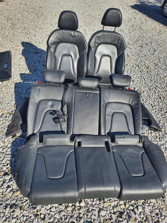 фото №7, Audi a4 b8 сидіння тунель чорна шкіра підігрів!!! s-line!!! 09