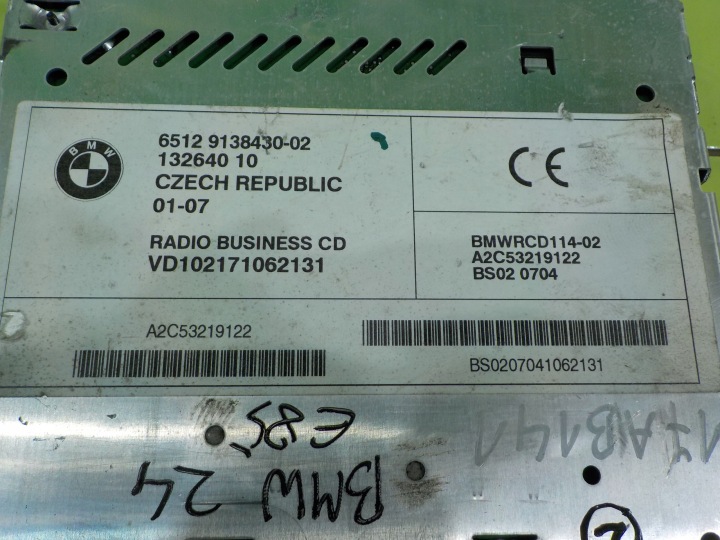 фото №6, Bmw z4 e85 рестайлінг 2.0 b 05r cabrio магнітола cd 9138430 13264010