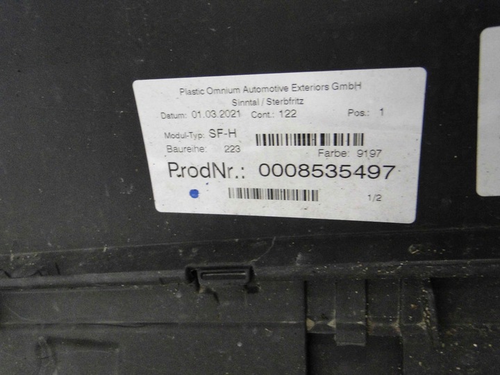 фото №9, Mercedes s класс w223 223 бампер задний amg pts