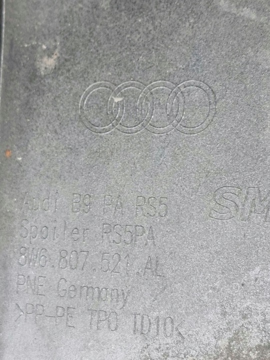 фото №12, Audi rs5 8w6 рестайлінг бампер задній зад