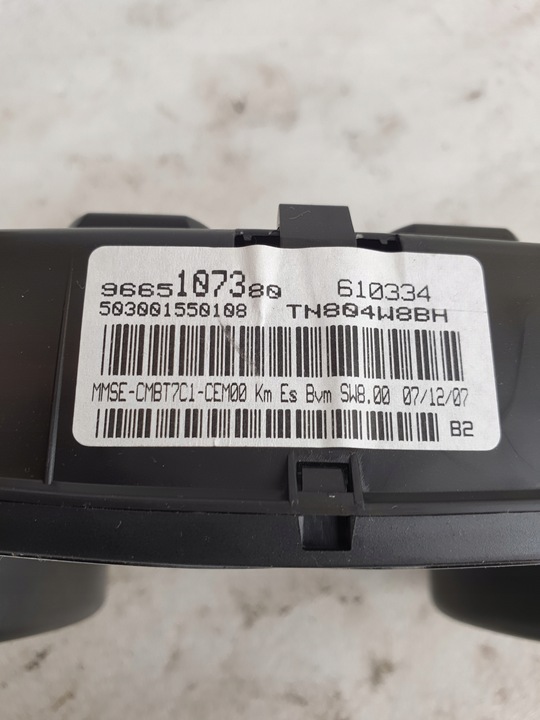 фото №8, Спідометр  прилади peugeot 308 1.6 thp 9665107380