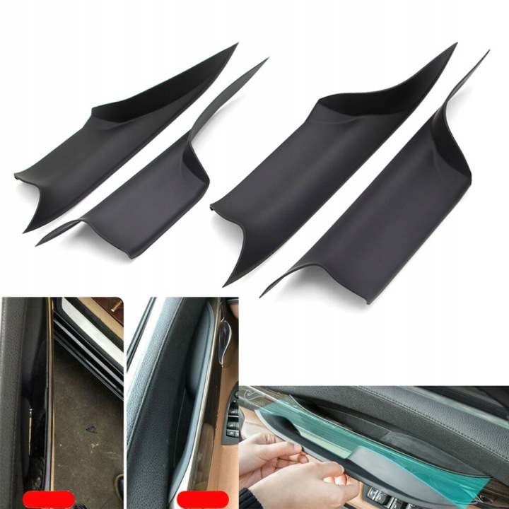 фото №6, 4x защита ручка заменитель do bmw f01 f02 2008-15 чёрный