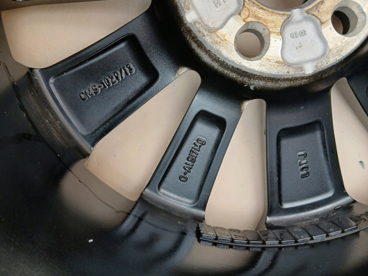 фото №15, Toyota corolla e21 алюминиевый диск 7.5" x 17" 5x114.3 et 40 cms-1029