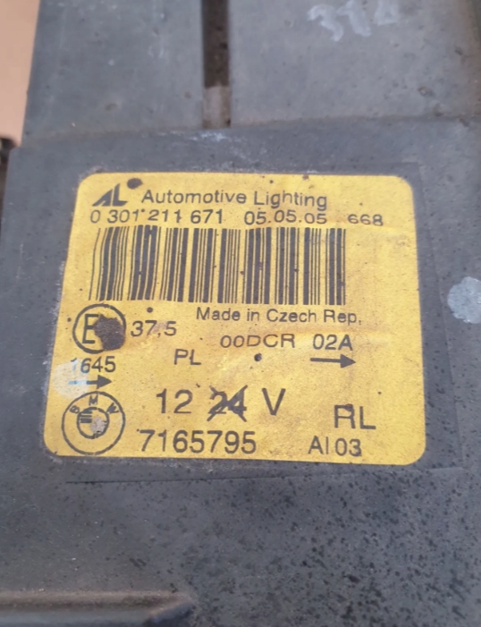 фото №8, Bmw 6 e63 e64 лампа левая перед правые перед ксенон bi ксенон bixenon uk