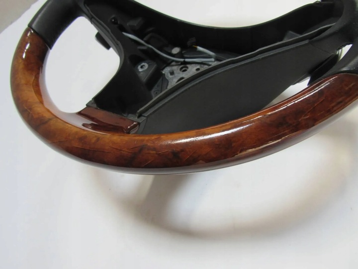 фото №9, Mercedes sl w230 230 r230 рестайлинг руль кожа дерево лепестки 2304602718