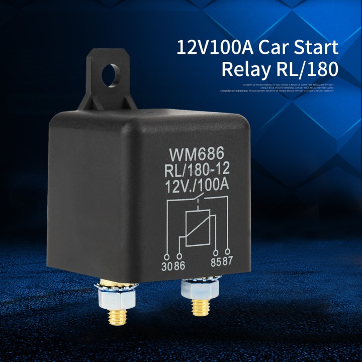 фото №16, Реле автомобильный + гнездо 4pin 12vdc 100a