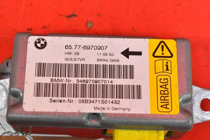 фото №8, Модуль датчик подушка безопасности подушек дверь правые перед 6970907 bmw e65 01-05