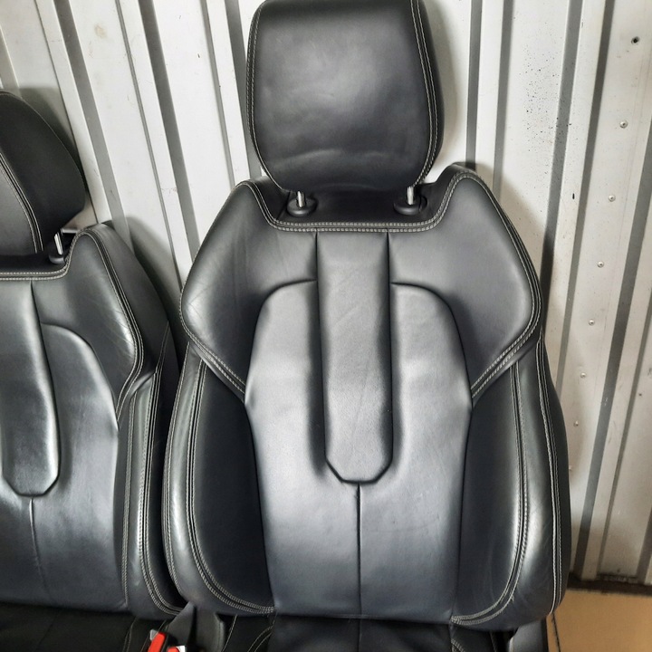 фото №16, Range rover evoque сиденья диван кожа чёрная электрические комплект