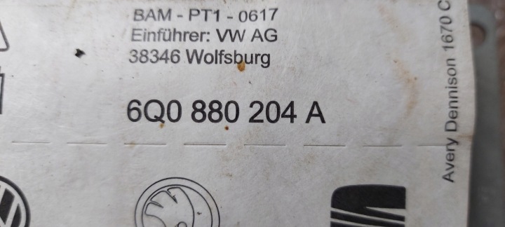 фото №11, 6q0880204a подушка пассажира skoda fabia i