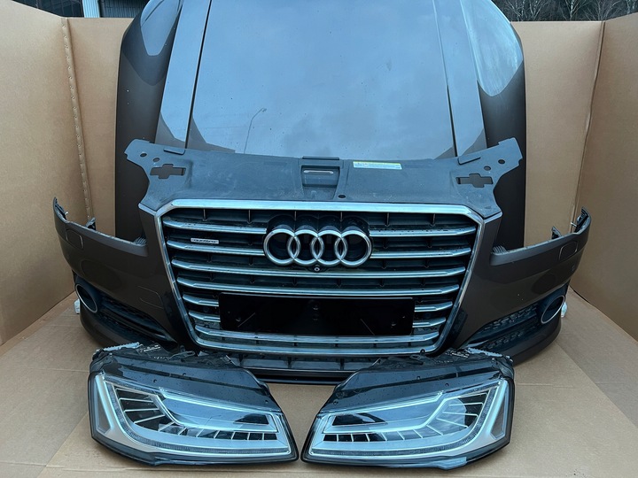 фото №1, Audi a8 d4 рестайлінг капот бампер sport 4 pdc 2 крила lz7g acc камера 360°