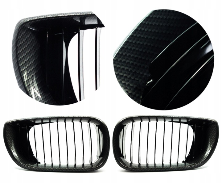 фото №12, Решётка радиатора p+l решётка решётки радиатора bmw e46 2002-2005 w carbonie