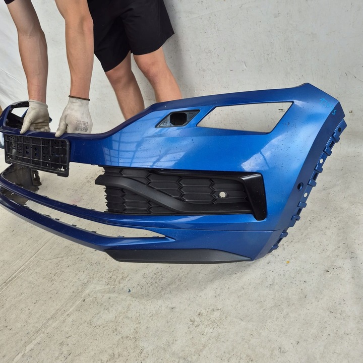 фото №3, Skoda kodiaq i 1 rs 19-21 бампер перед переднее распылитель pdc