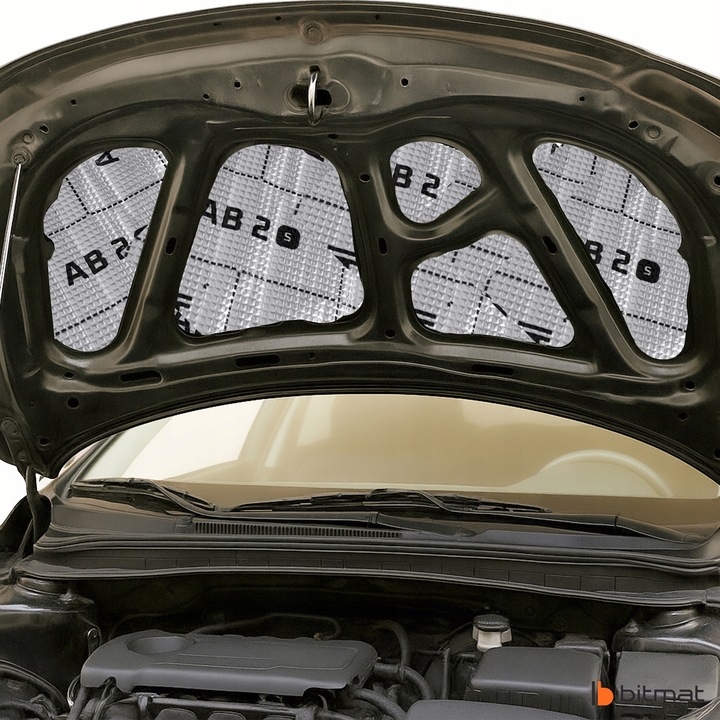 фото №13, Коврик шумопоглощающая butylowa битумная alu + butyl з klejem жёсткая