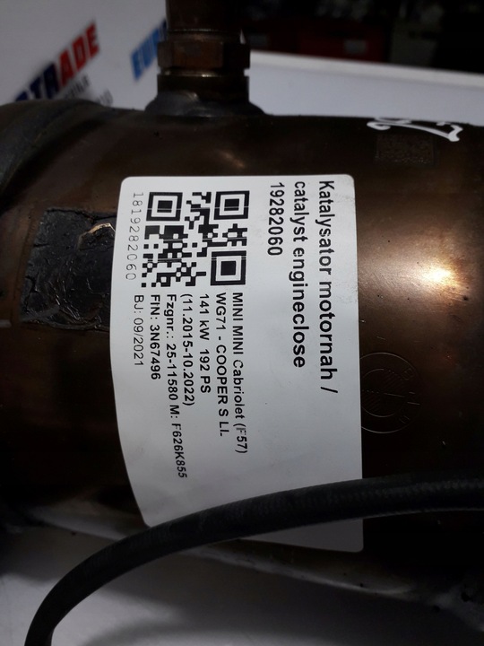 фото №13, Bmw f39 f44 f45 f46 f48 f56 f55 f54 f60 каталізатор 9797075 7560825 313km