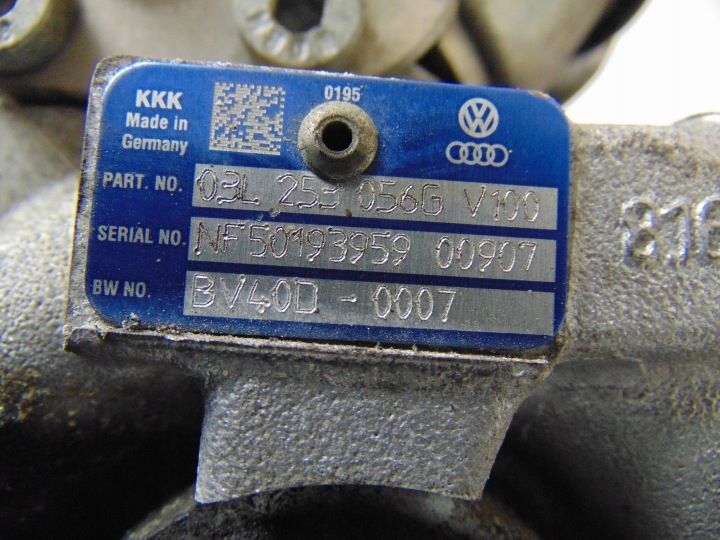 фото №11, Турбонагнетатель vw golf vi 2.0 tdi 03l253056g
