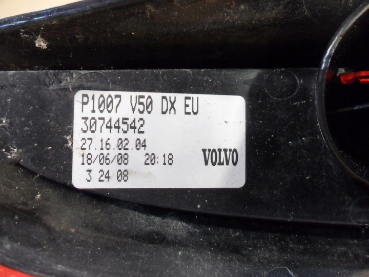 фото №13, Лампа правий зад задня led volvo v50 рестайлінг 30744542