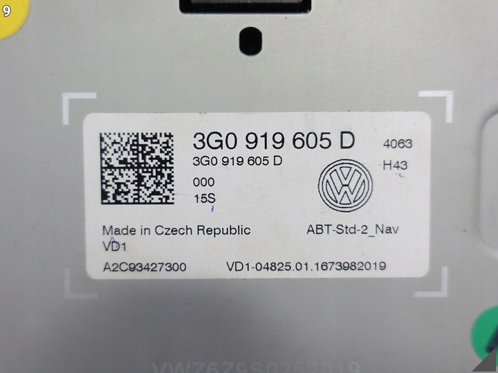 фото №10, Vw passat b8 3g0 vw golf 7 vii 5g0 touran 5ta монитор дисплей экран