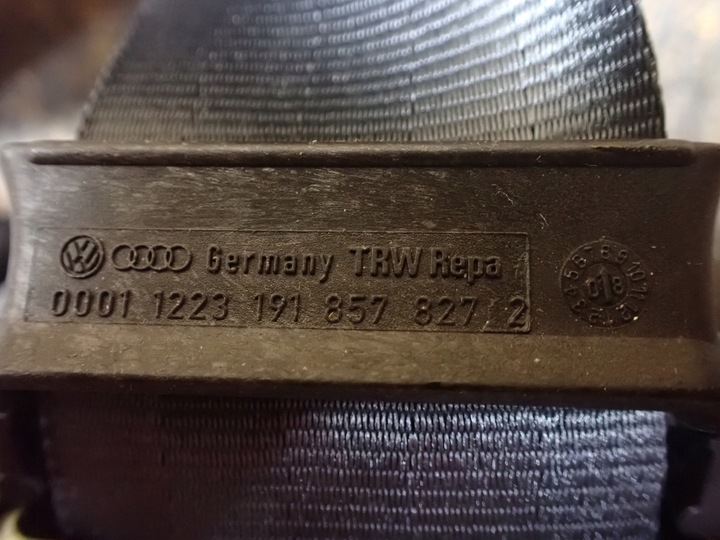 фото №8, Pas безпеки лівий зад vw polo iv 1,4 16v b 2008 lc9z 6q0857805a 7695
