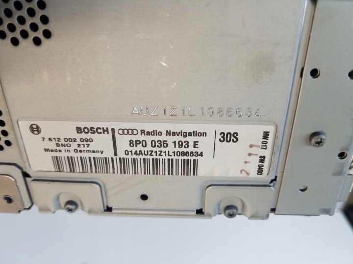 фото №7, Магнитола cd магнитола audi a3 8p рестайлинг 8p0035193e