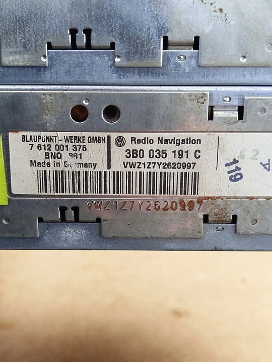 фото №9, Радио навигация заводские з рамка volkswagen passat b5 3b0035191c