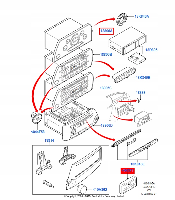 фото №1, Радіо серії 1000 ford ka mk1 1998-2005
