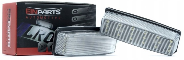 фото №1, Led лампочки номерного знака x2 einparts fiat 124 mazda mx-5