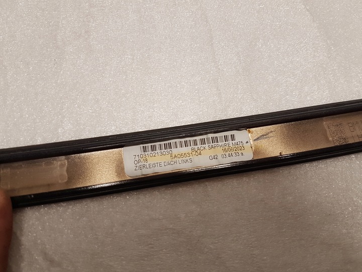 фото №9, Планки декоративный крышные bmw g42 5a05531 5a05532 чёрный sapphire
