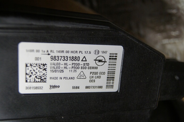 фото №8, Opel mokka ii b лампа перед передняя левая полный led