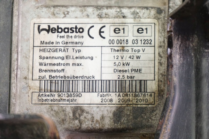 фото №8, Обігрів стояночний вебасто vw touran caddy 1k0815005jj 9013859d