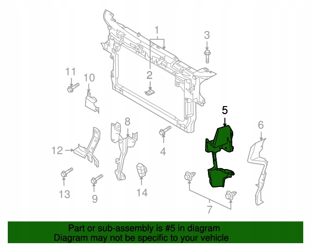 фото №6, Передняя правая защита радиатор mazda cx-9 13-15 tk2156251