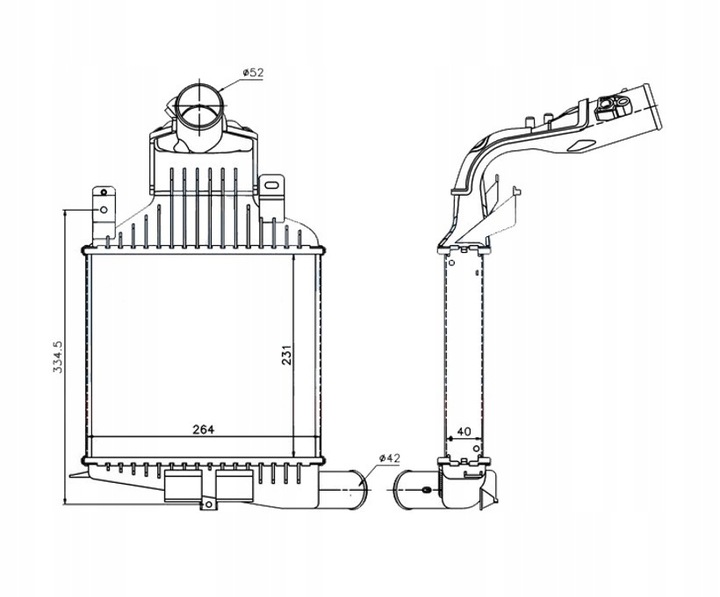 фото №1, Intercoolery opel zafira b , 05.05 - 01.08 6302057