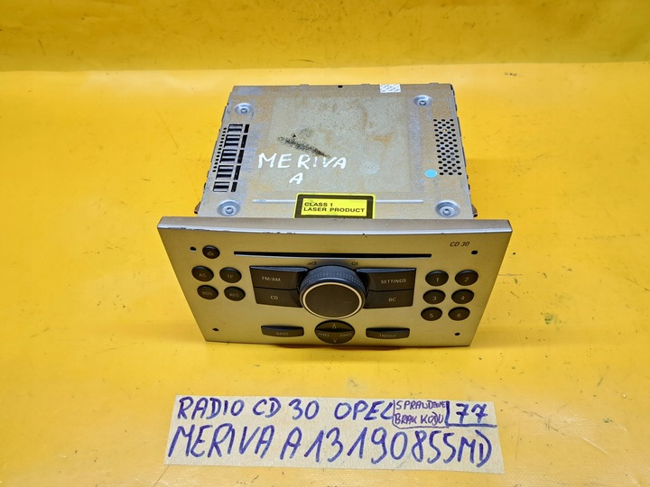 фото №11, Радіо cd 30 opel meriva a 03-08r 13190855 md .