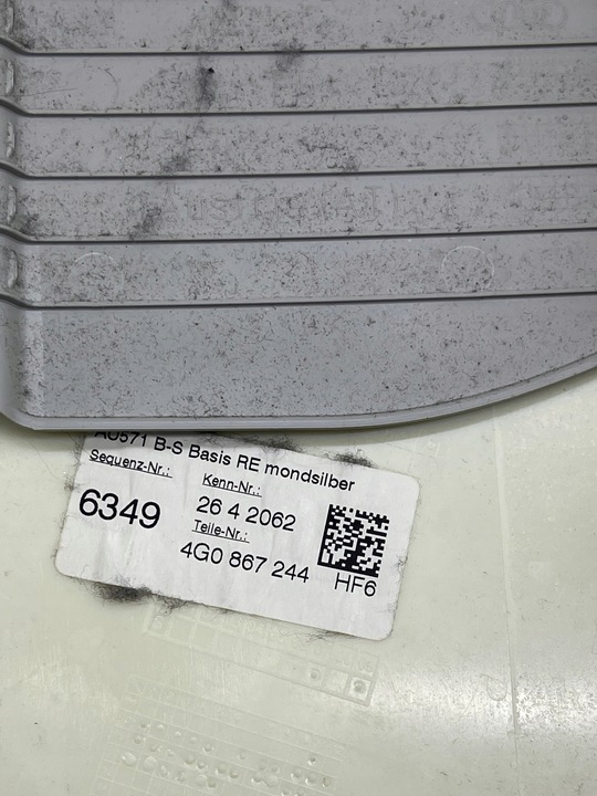 фото №8, Audi a6 c7 захист обшивка стійка b оббивка права середня