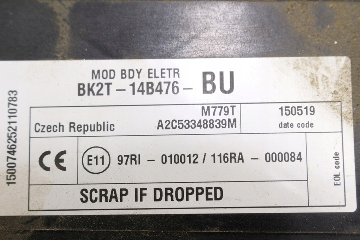 фото №5, Модуль комфорта bk2t-14b476-bu ford transit custom