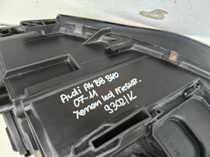 фото №8, Лампа правая фара audi a4 b8 8k 07- ксенон led некорректируемый