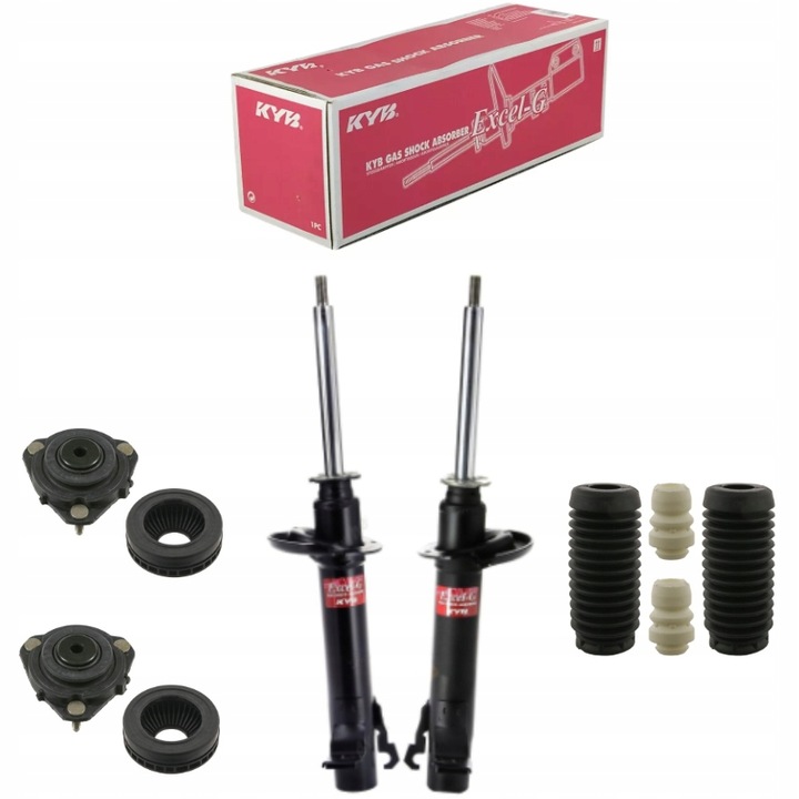 фото №1, Амортизатори перед + захисні накладки відбійники подушки ford fiesta v mk6 mazda 2