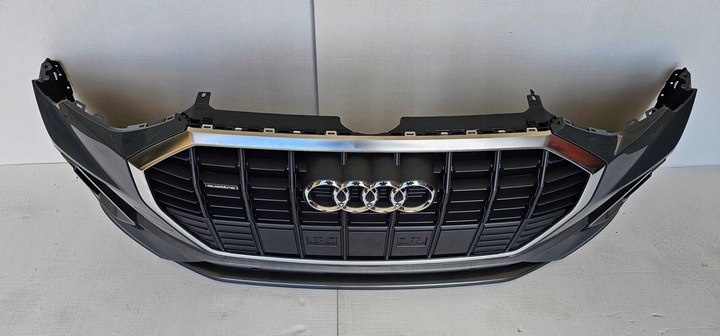 фото №8, Бампер переднее перед audi q3 83a f3 lx7m s-line 18- решётка радиатора сатин спойлер