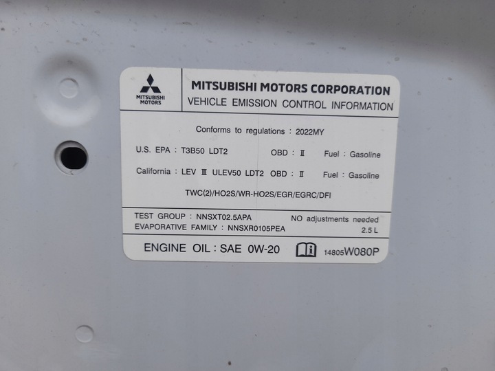 фото №14, Mitsubishi outlander iv 21- капот крышка двигателя usa