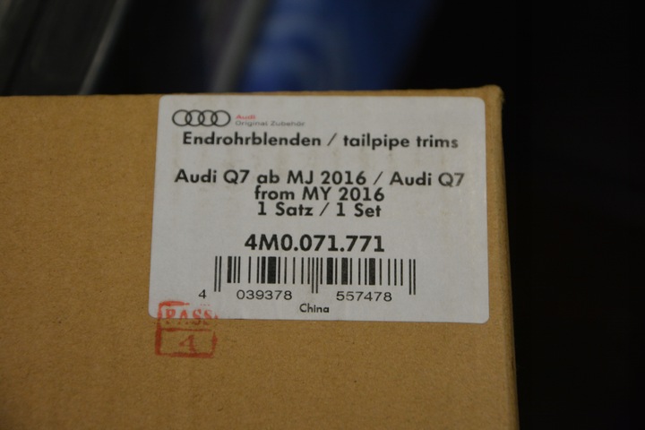 фото №13, Наконечники вихлоп audi q7 4m0071771 4m0253681n 4m0253682n