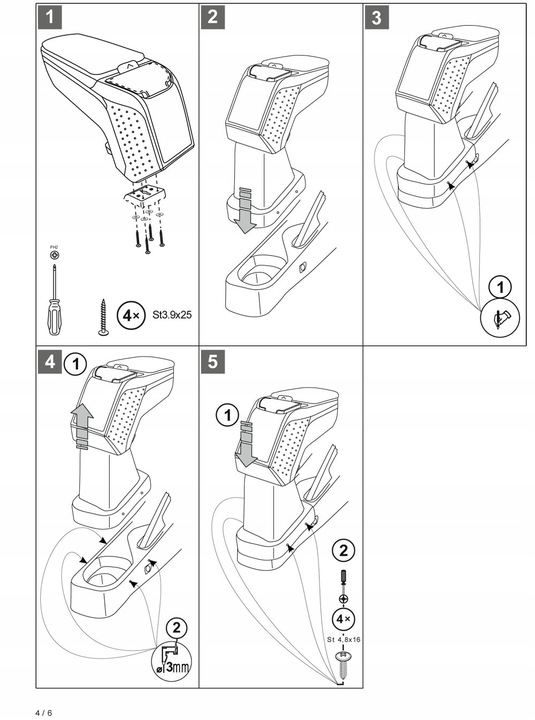 фото №7, Підлокітник з адаптер do renault zoe, 2017-2019, arm2-black