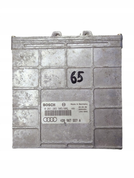 фото №1, Audi a8 d2 94-99 блок управления компьютер двигателя 4d0907557a оригинал
