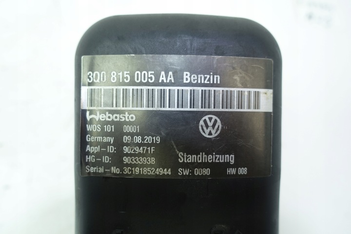 фото №6, Вебасто vw golf passat b8 3q0815005aa