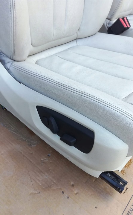 фото №11, Bmw x5 f15 сидіння диван обшивки перед зад комплект 7 осіб isofix світлий krem