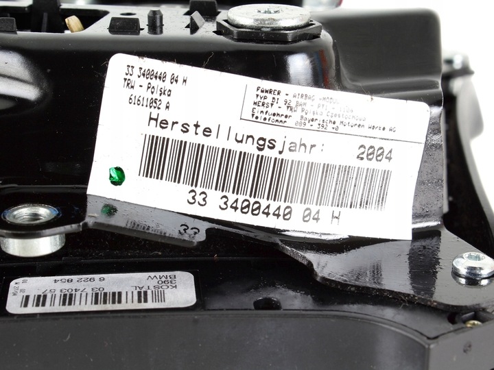 фото №10, Подушка безопасности подушка безопасности водителя bmw x3 e83